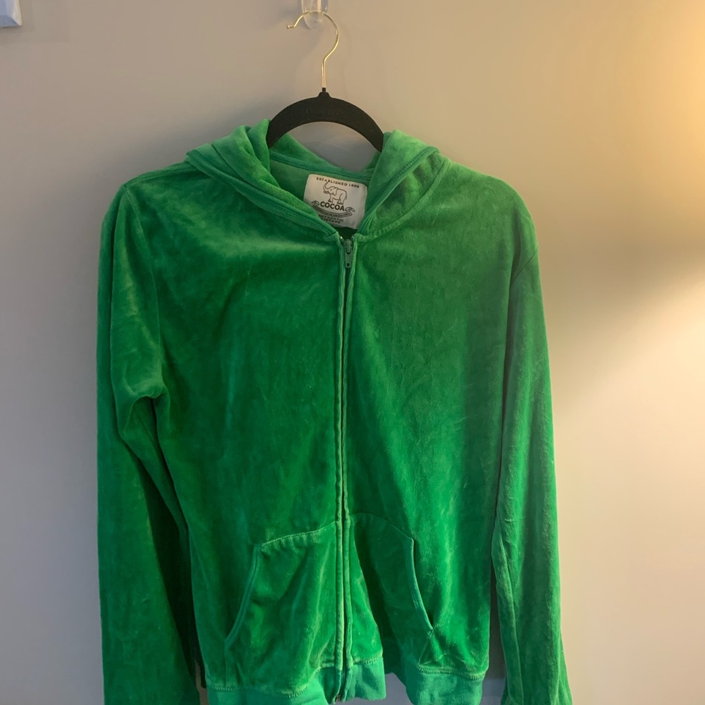 Emerald Velour Jacket